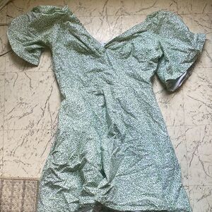 Green Floral Dress